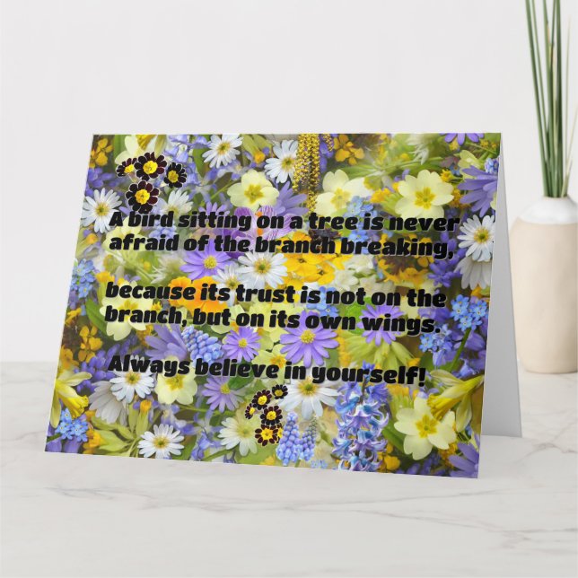 Empath Belief Positive Encouragement Quote Kort (Framsida)