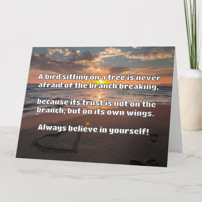 Empath Belief Positive Encouragement Quote Kort (Framsida)
