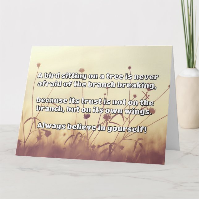 Empath Belief Positive Encouragement Quote Kort (Framsida)