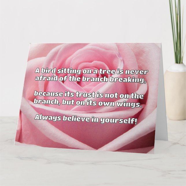 Empath Belief Positive Encouragement Quote Kort (Framsida)