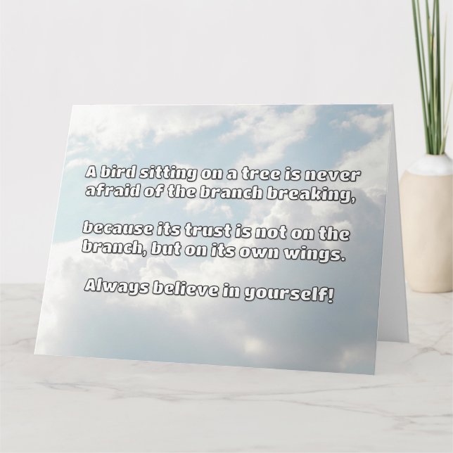 Empath Belief Positive Encouragement Quote Kort (Framsida)