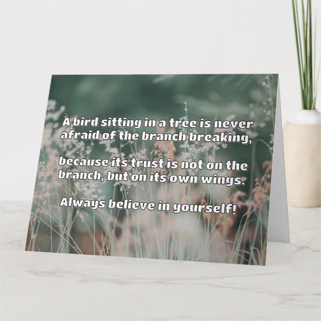 Empath Belief Positive Encouragement Quote Kort (Framsida)
