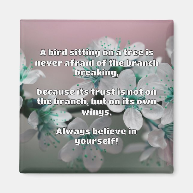 Empath Belief Positive Encouragement Quote Magnet (Framsidan)