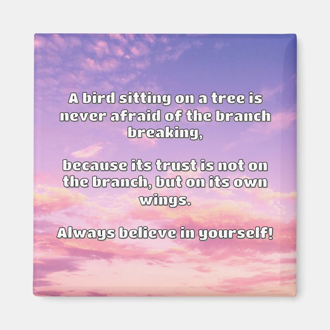 Empath Belief Positive Encouragement Quote Magnet (Framsidan)