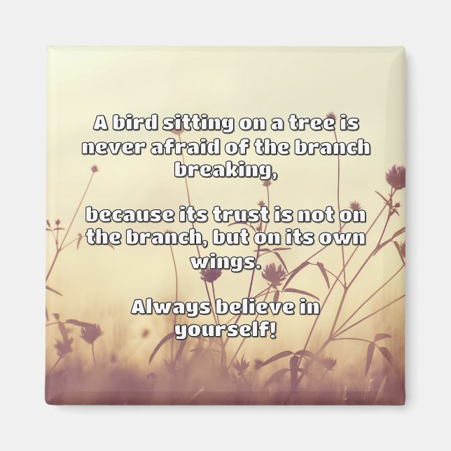 Empath Belief Positive Encouragement Quote Magnet (Framsidan)