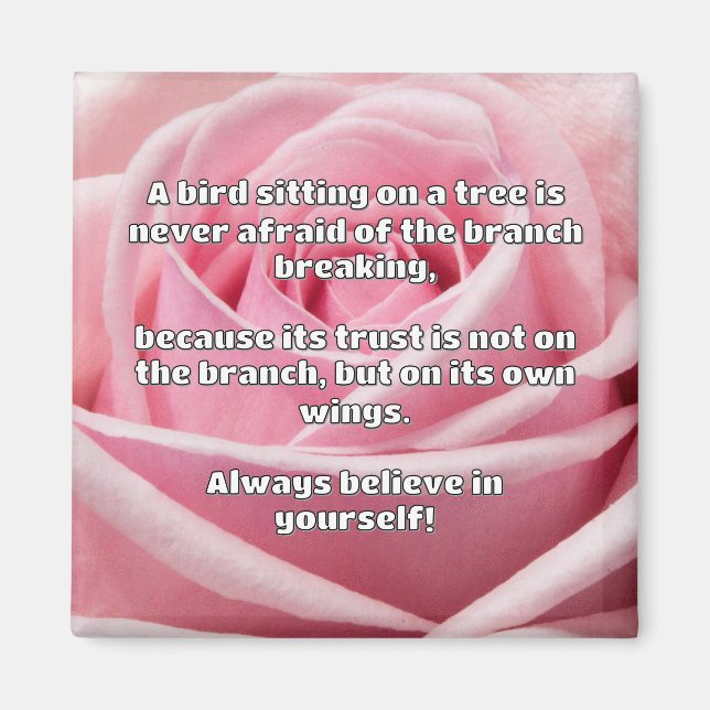 Empath Belief Positive Encouragement Quote Magnet (Framsidan)