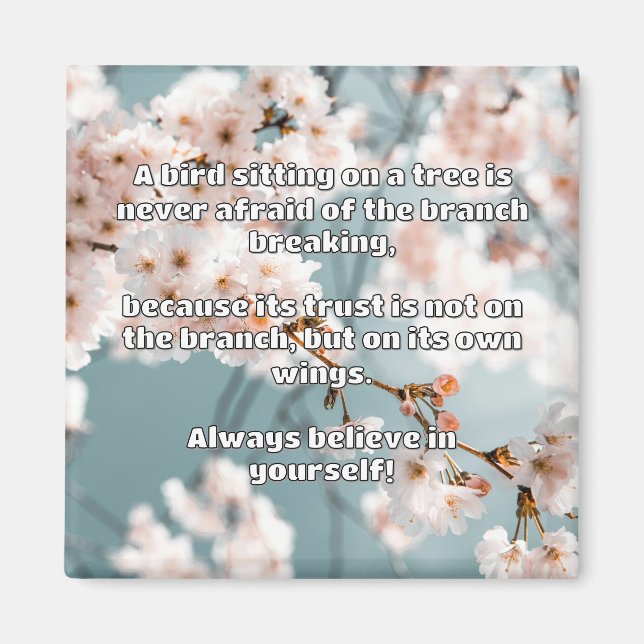 Empath Belief Positive Encouragement Quote Magnet (Framsidan)
