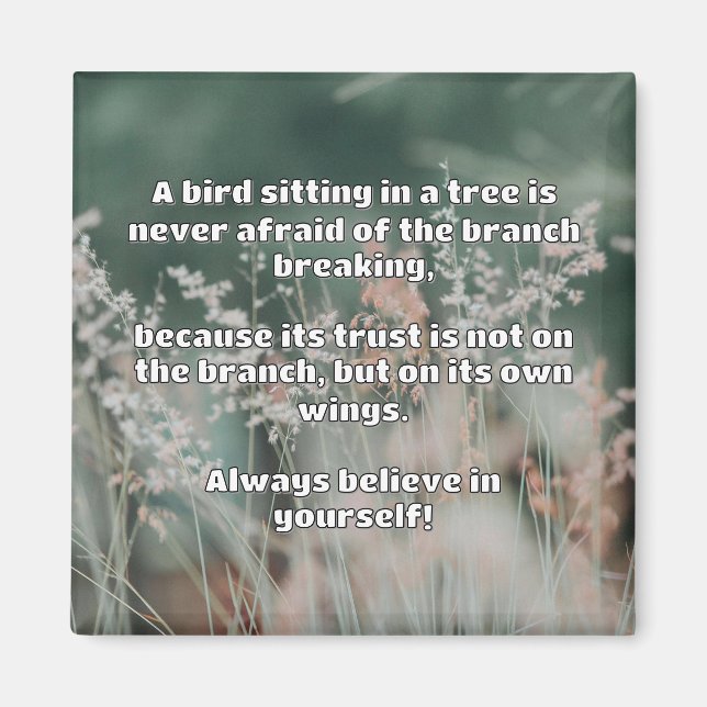 Empath Belief Positive Encouragement Quote Magnet (Framsidan)