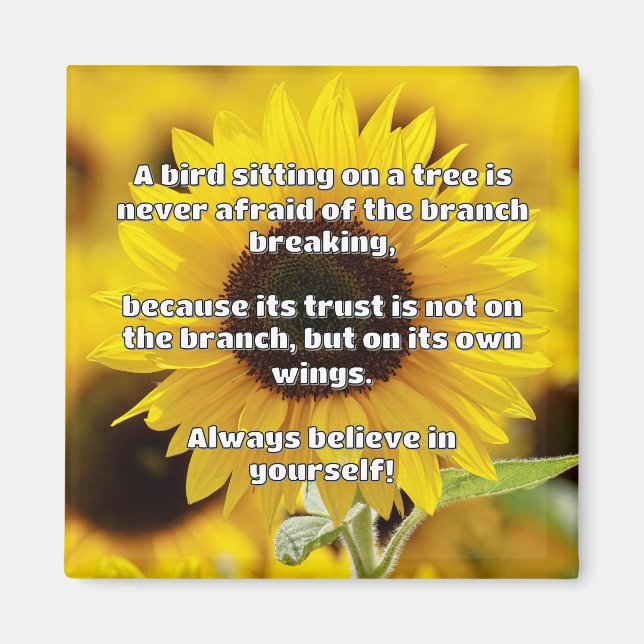 Empath Belief Positive Encouragement Quote Magnet (Framsidan)