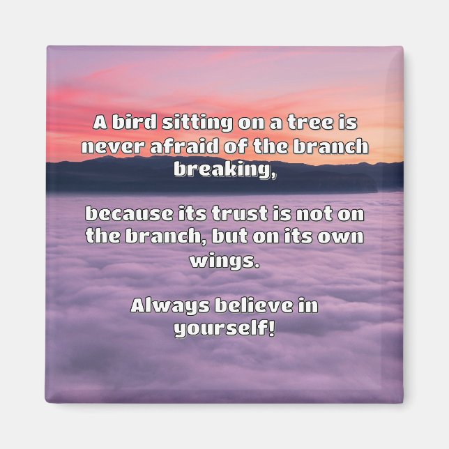 Empath Belief Positive Encouragement Quote Magnet (Framsidan)