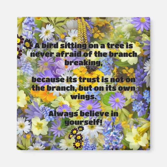 Empath Belief Positive Encouragement Quote Magnet (Framsidan)