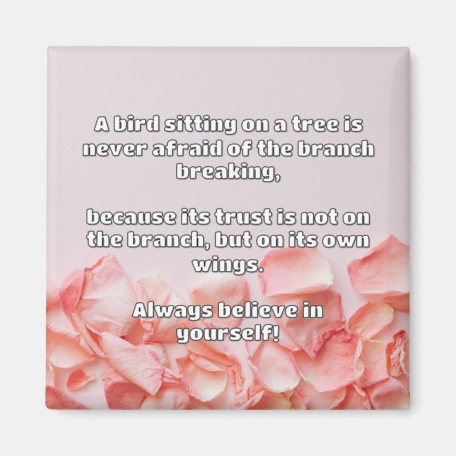 Empath Belief Positive Encouragement Quote Magnet (Framsidan)