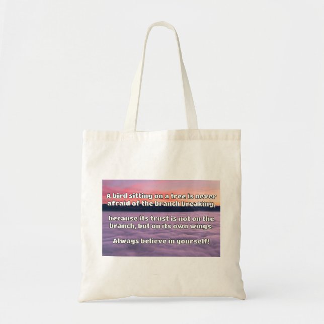 Empath Belief Positive Encouragement Quote Tygkasse (Framsidan)