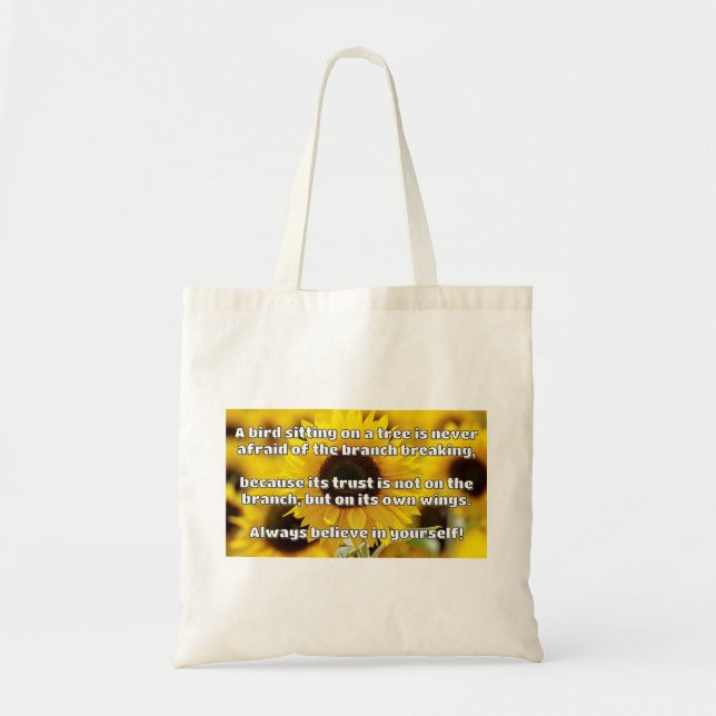 Empath Belief Positive Encouragement Quote Tygkasse (Framsidan)