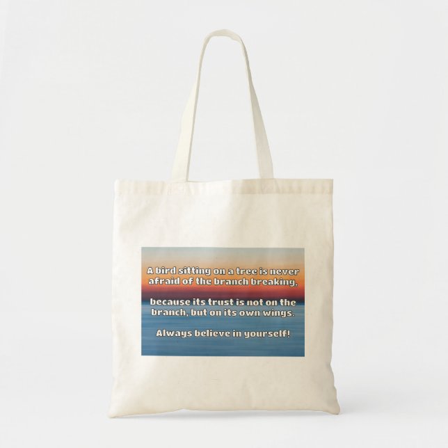 Empath Belief Positive Encouragement Quote Tygkasse (Framsidan)
