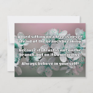 Empath Belief Positive Encouragement Quote Vykort