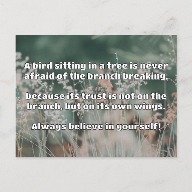 Empath Belief Positive Encouragement Quote Vykort (Framsida)