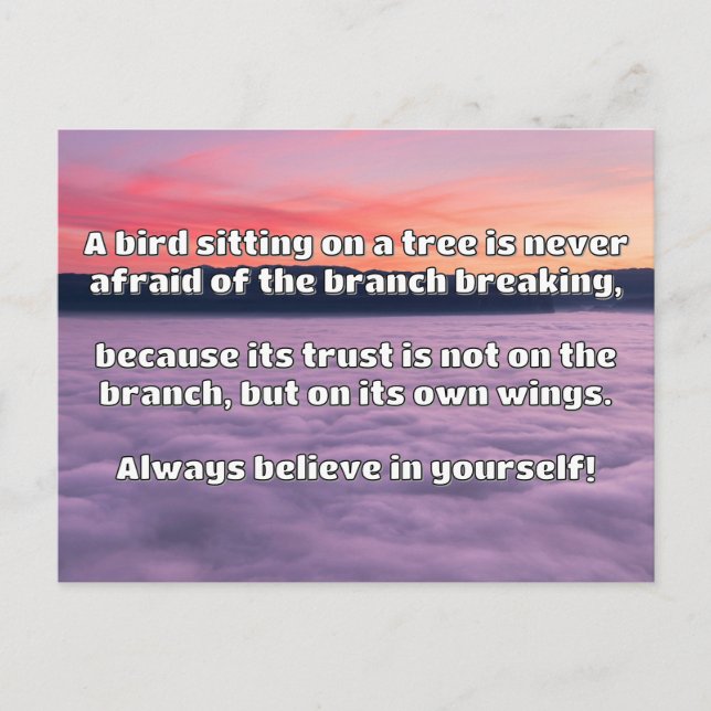 Empath Belief Positive Encouragement Quote Vykort (Framsida)