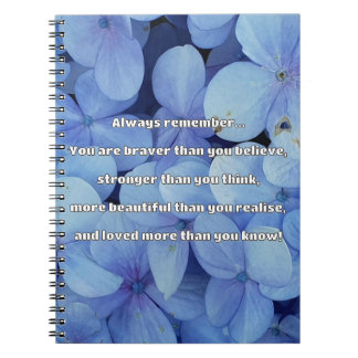 Empath Bravery Positive Encouragement Quote Anteckningsbok