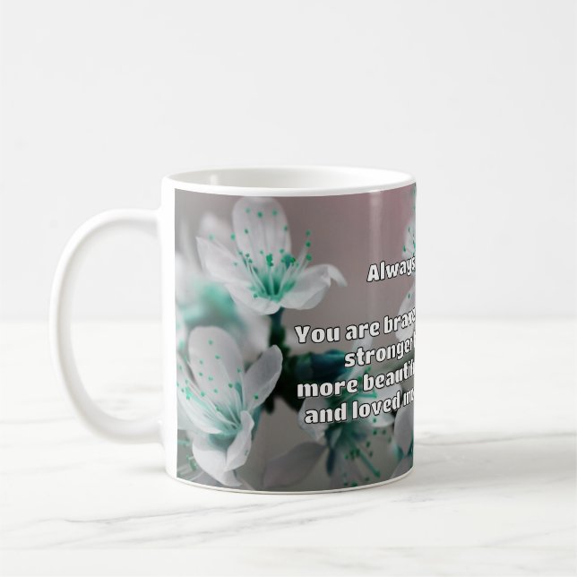 Empath Bravery Positive Encouragement Quote Kaffemugg (Vänster)