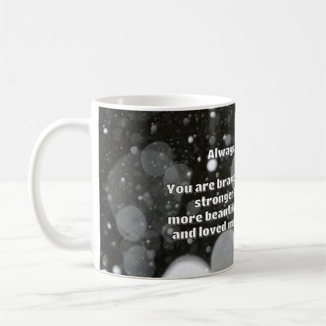Empath Bravery Positive Encouragement Quote Kaffemugg (Vänster)