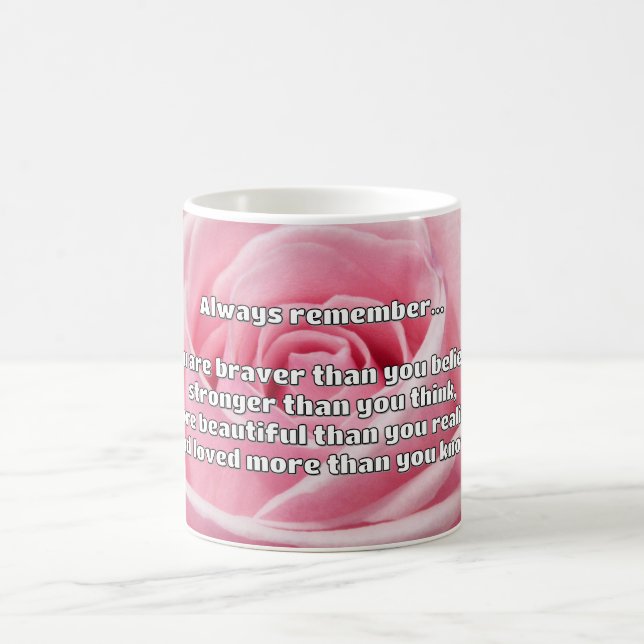 Empath Bravery Positive Encouragement Quote Kaffemugg (Center)