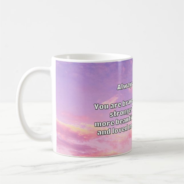 Empath Bravery Positive Encouragement Quote Kaffemugg (Vänster)