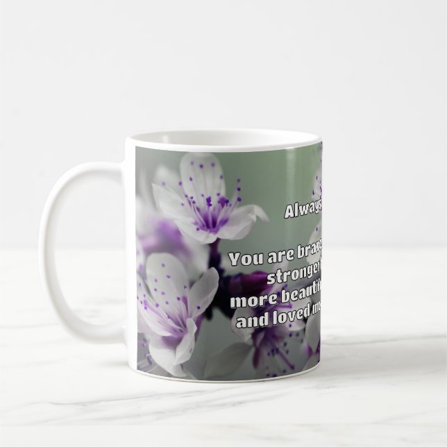Empath Bravery Positive Encouragement Quote Kaffemugg (Vänster)