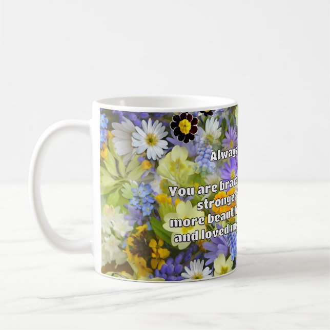 Empath Bravery Positive Encouragement Quote Kaffemugg (Vänster)