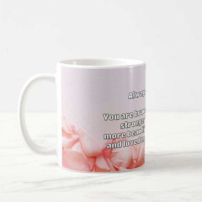 Empath Bravery Positive Encouragement Quote Kaffemugg (Vänster)