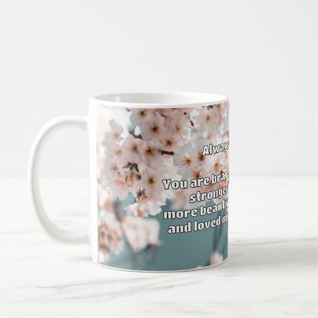 Empath Bravery Positive Encouragement Quote Kaffemugg (Vänster)