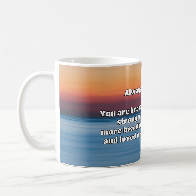 Empath Bravery Positive Encouragement Quote Kaffemugg (Vänster)