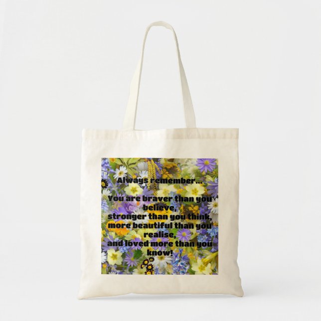 Empath Bravery Positive Encouragement Quote Tygkasse (Framsidan)