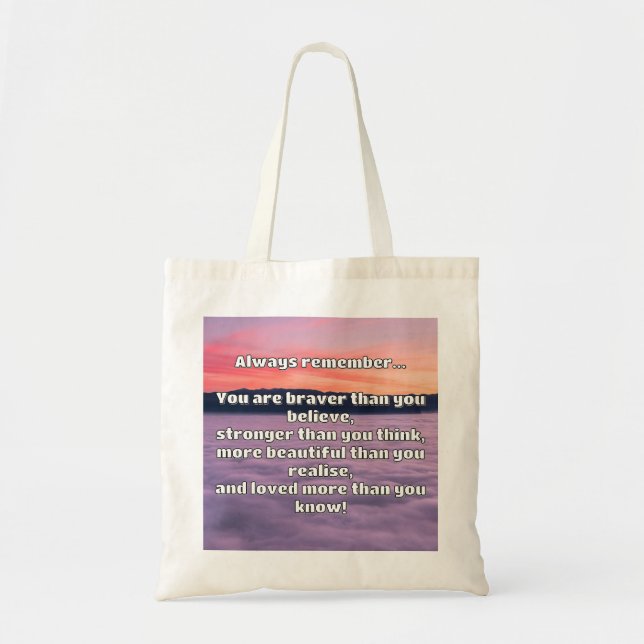 Empath Bravery Positive Encouragement Quote Tygkasse (Framsidan)