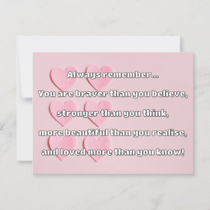 Empath Bravery Positive Encouragement Quote Vykort