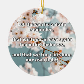 Empath Shine Positive Encouragement Quote Julgransprydnad Keramik