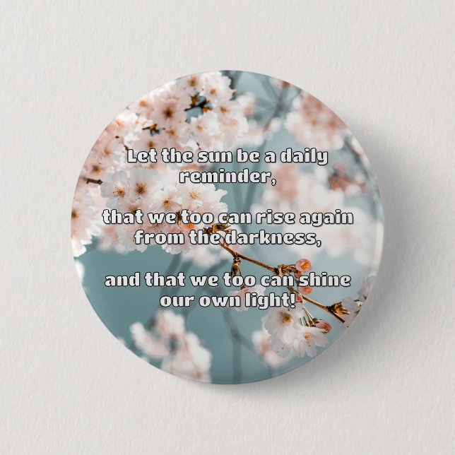 Empath Shine Positive Encouragement Quote Knapp (Framsida)