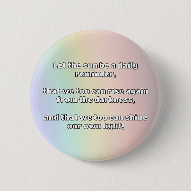 Empath Shine Positive Encouragement Quote Knapp (Framsida)