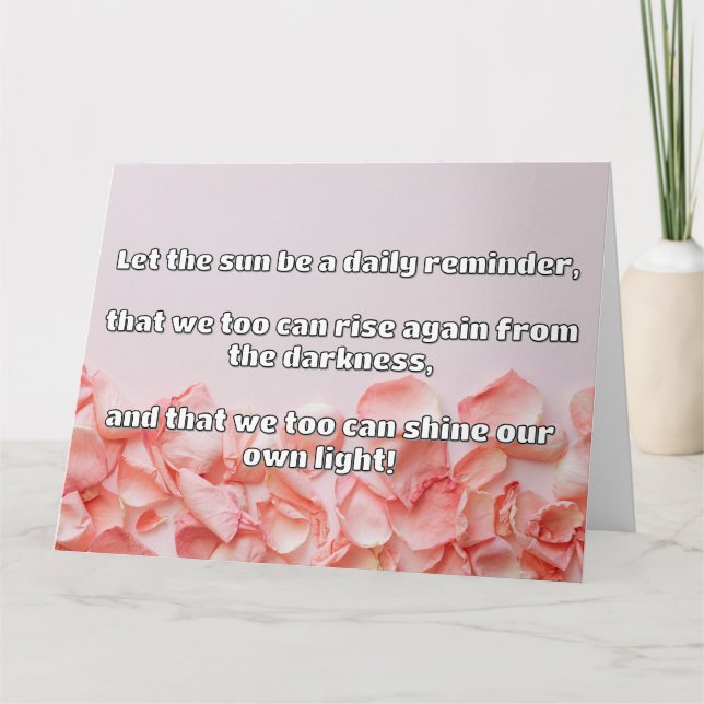 Empath Shine Positive Encouragement Quote Kort (Framsida)