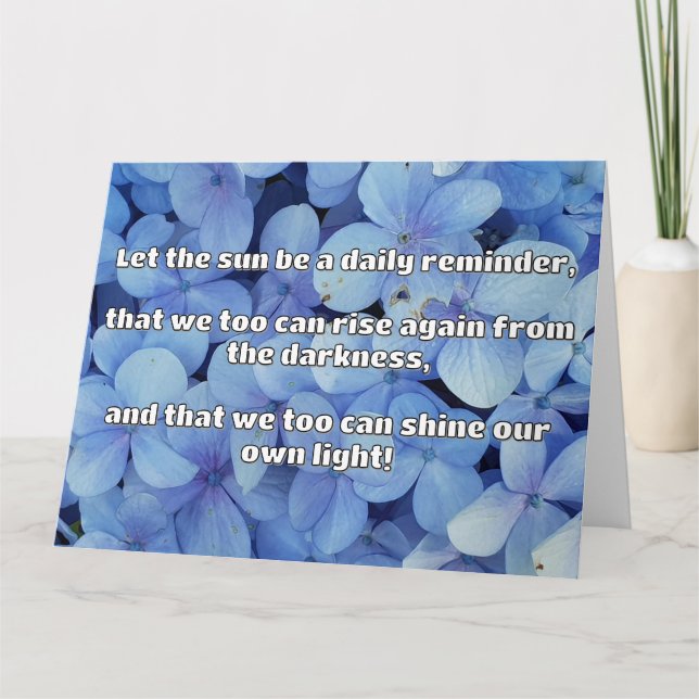 Empath Shine Positive Encouragement Quote Kort (Framsida)