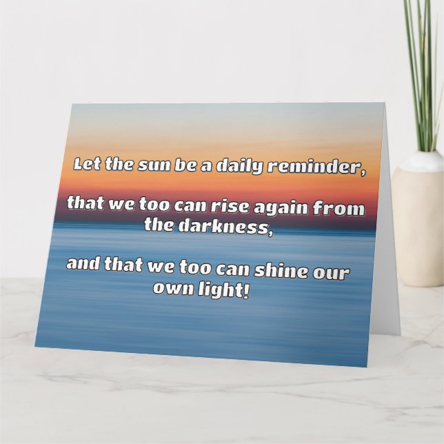 Empath Shine Positive Encouragement Quote Kort (Framsida)