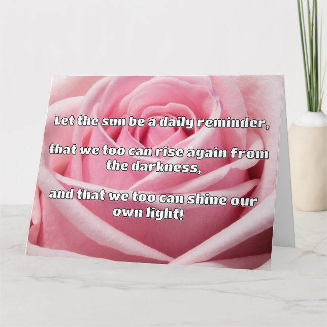 Empath Shine Positive Encouragement Quote Kort (Framsida)