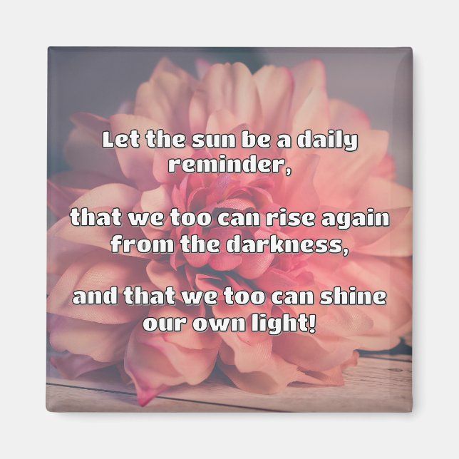 Empath Shine Positive Encouragement Quote Magnet (Framsidan)