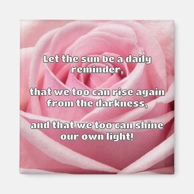 Empath Shine Positive Encouragement Quote Magnet (Framsidan)