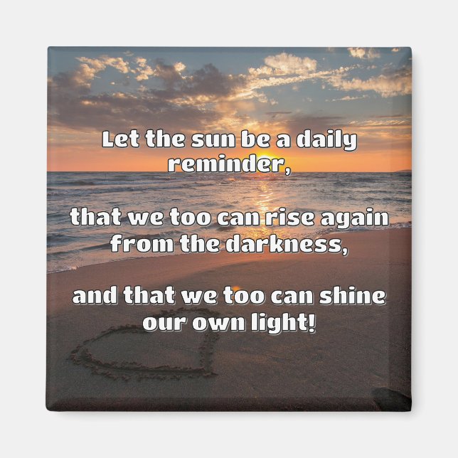 Empath Shine Positive Encouragement Quote Magnet (Framsidan)