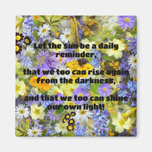 Empath Shine Positive Encouragement Quote Magnet (Framsidan)