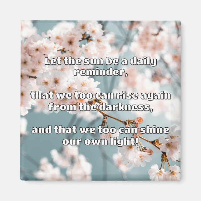 Empath Shine Positive Encouragement Quote Magnet (Framsidan)