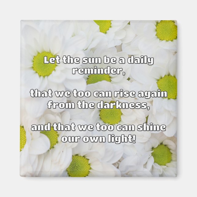 Empath Shine Positive Encouragement Quote Magnet (Framsidan)