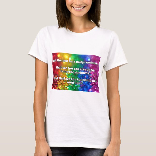 Empath Shine Positive Encouragement Quote T Shirt (Framsida)