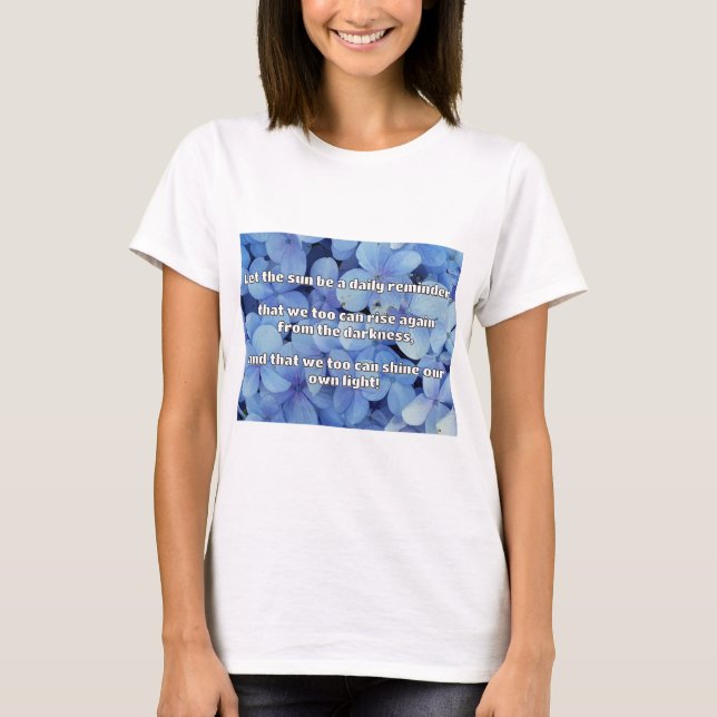Empath Shine Positive Encouragement Quote T Shirt (Framsida)